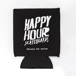 Happy Hour Can Cooler - Black / White
