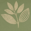 Fingerprint Plant Tee - Pea Green