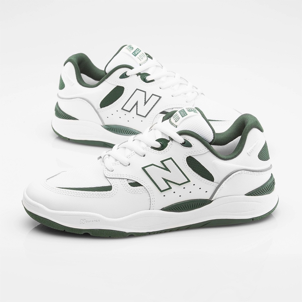 NM1010WI WHITE/FOREST GREEN