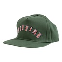 Old E Arch Snapback - Olive/Red