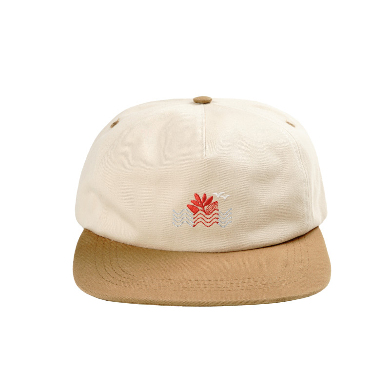 Magenta Sunset Snapback Hat - Sand