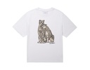 Grand Collection Snow Leopard Tee - White