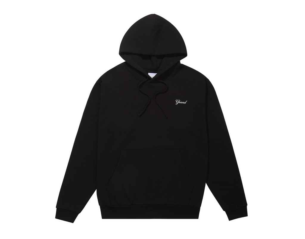 Grand Collection Script Hoodie - Black