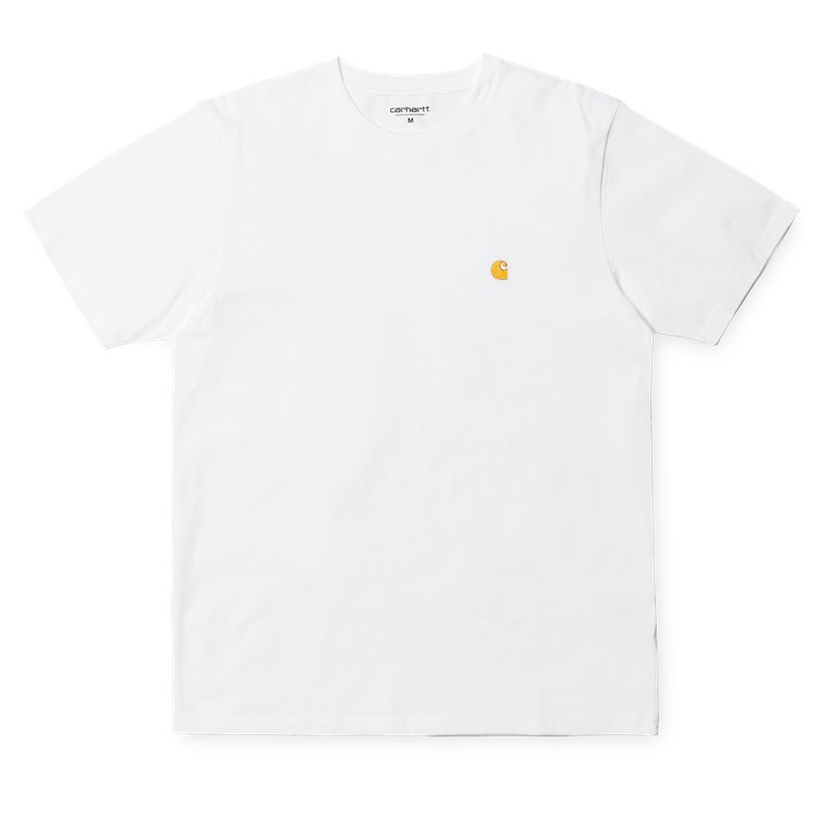 Carhartt WIP S/s Chase T-shirt - White/gold