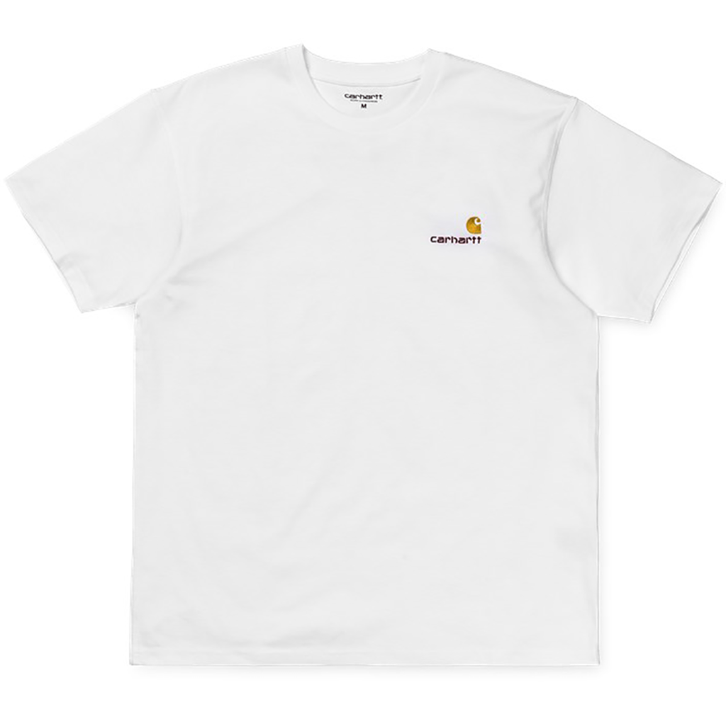 Carhartt WIP S/s American Script T-shirt - White