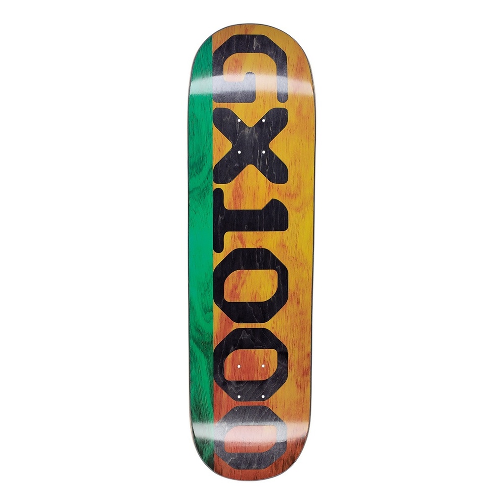 GX1000 Split Veneer Deck Teal/yellow 8.25