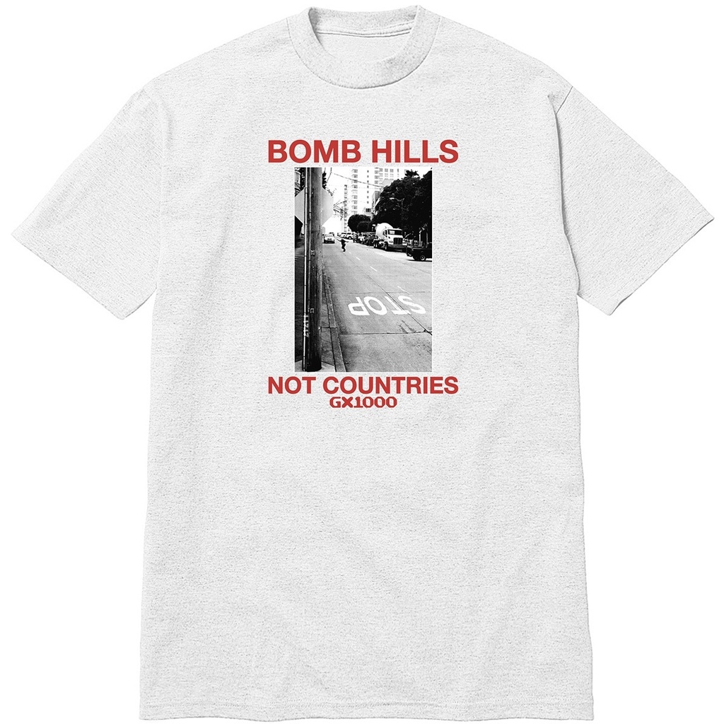 GX1000 Bomb Hills Not Countries Tee Ash