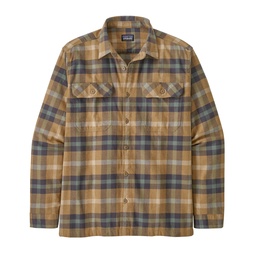 Patagonia M`s L/s Organic Cotton Mw Fjord Flannel Shirt Forage Mojave Khaki