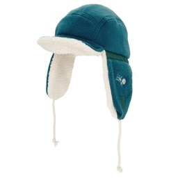 Magenta Trapper Hat - Petrol Blue
