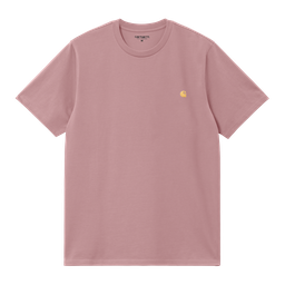 Carhartt WIP S/S Chase T-Shirt - Glassy Pink / Gold