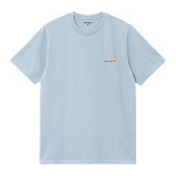 Carhartt WIP S/S American Script T-shirt - Frosted Blue