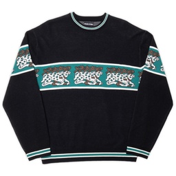 Pass-Port Antler Knit Sweater - Black/Teal